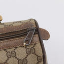 GUCCI GG Supreme Web Sherry Line Hand Bag PVC Beige Gold 39 02 006 Auth 197672-10