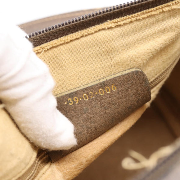 GUCCI GG Supreme Web Sherry Line Hand Bag PVC Beige Gold 39 02 006 Auth 197672