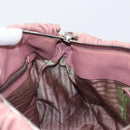 PRADA Hand Bag Leather 2way Pink Silver Auth 197673-25