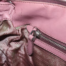 PRADA Hand Bag Leather 2way Pink Silver Auth 197673-27
