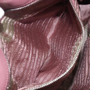 PRADA Hand Bag Leather 2way Pink Silver Auth 197673-28