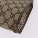 GUCCI GG Supreme Clutch Bag PVC Beige 014 115 6063 Auth 197675A-16