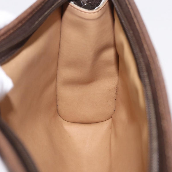 GUCCI GG Supreme Clutch Bag PVC Beige 014 115 6063 Auth 197675A