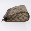 GUCCI GG Supreme Clutch Bag PVC Beige 014 115 6063 Auth 197675A-4