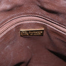 Burberrys Nova Check Hand Bag PVC Beige Gold Auth 197676-20