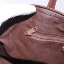 Burberrys Nova Check Hand Bag PVC Beige Gold Auth 197676-23