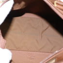 Burberrys Nova Check Hand Bag Canvas Beige Gold Auth 197677A-11