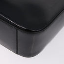 GUCCI Shoulder Bag Patent Leather Black Silver 000 0506 Auth 197679-14