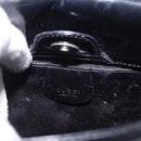 GUCCI Shoulder Bag Patent Leather Black Silver 000 0506 Auth 197679-15