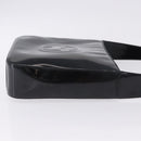 GUCCI Shoulder Bag Patent Leather Black Silver 000 0506 Auth 197679-4
