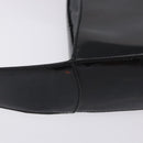 GUCCI Shoulder Bag Patent Leather Black Silver 000 0506 Auth 197679-6