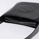 GUCCI Shoulder Bag Patent Leather Black Silver 000 0506 Auth 197679-7