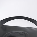 GUCCI Shoulder Bag Patent Leather Black Silver 000 0506 Auth 197679-9