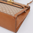 CELINE Macadam Canvas Shoulder Bag PVC Beige Gold Auth 197680V-10