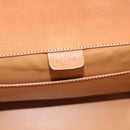 CELINE Macadam Canvas Shoulder Bag PVC Beige Gold Auth 197680V-17