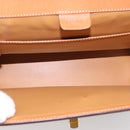 CELINE Macadam Canvas Shoulder Bag PVC Beige Gold Auth 197680V-18