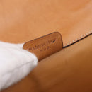 CELINE Macadam Canvas Shoulder Bag PVC Beige Gold Auth 197680V-22