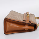 CELINE Macadam Canvas Shoulder Bag PVC Beige Gold Auth 197680V-5