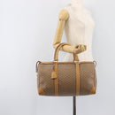GUCCI Micro GG Supreme Boston Bag PVC Beige Gold 58 012 468 40 Auth 197681A-22