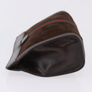 GUCCI Web Sherry Line Clutch Bag Suede Brown 67 014 2126 Auth 197682-6