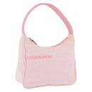 PRADA Prada Sport Hand Pouch Canvas Pink Auth 197685-1