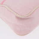 PRADA Prada Sport Hand Pouch Canvas Pink Auth 197685-9