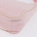 PRADA Prada Sport Hand Pouch Canvas Pink Auth 197685-15