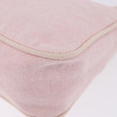 PRADA Prada Sport Hand Pouch Canvas Pink Auth 197685-17