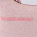 PRADA Prada Sport Hand Pouch Canvas Pink Auth 197685-18
