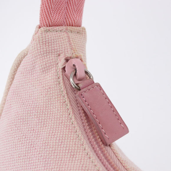 PRADA Prada Sport Hand Pouch Canvas Pink Auth 197685