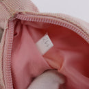 PRADA Prada Sport Hand Pouch Canvas Pink Auth 197685-12