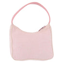 PRADA Prada Sport Hand Pouch Canvas Pink Auth 197685-2