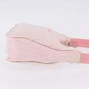 PRADA Prada Sport Hand Pouch Canvas Pink Auth 197685-3