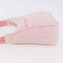 PRADA Prada Sport Hand Pouch Canvas Pink Auth 197685-4