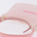 PRADA Prada Sport Hand Pouch Canvas Pink Auth 197685-6