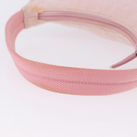 PRADA Prada Sport Hand Pouch Canvas Pink Auth 197685