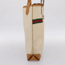 GUCCI Micro GG Supreme Web Sherry Line Bag PVC White 002 123 0131 Auth 197690-3
