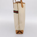 GUCCI Micro GG Supreme Web Sherry Line Bag PVC White 002 123 0131 Auth 197690-4