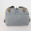 PRADA Backpack Nylon Gray Silver Auth 197693-5