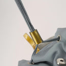 PRADA Backpack Nylon Gray Silver Auth 197693-22