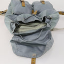 PRADA Backpack Nylon Gray Silver Auth 197693-10