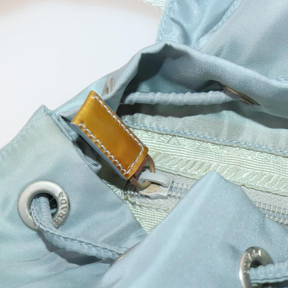 PRADA Backpack Nylon Gray Silver Auth 197693