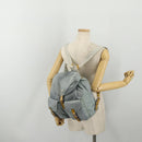 PRADA Backpack Nylon Gray Silver Auth 197693-29