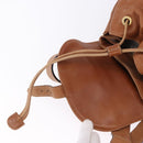 GUCCI Bamboo Backpack Leather Brown Gold 003 2058 0016 Auth 197694-21