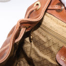 GUCCI Bamboo Backpack Leather Brown Gold 003 2058 0016 Auth 197694-26