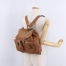 GUCCI Bamboo Backpack Leather Brown Gold 003 2058 0016 Auth 197694-30