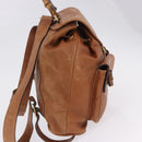GUCCI Bamboo Backpack Leather Brown Gold 003 2058 0016 Auth 197694-6