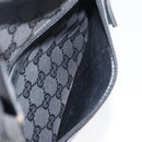 GUCCI GG Canvas Tote Bag Black Silver 28892 Auth 197695-22