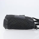 GUCCI GG Canvas Tote Bag Black Silver 28892 Auth 197695-4