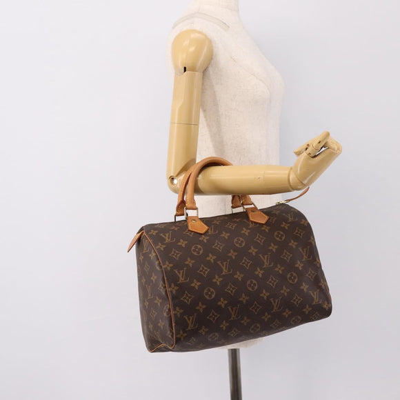 LOUIS VUITTON Monogram Speedy 30 Hand Bag M41526 LV Auth 197697V